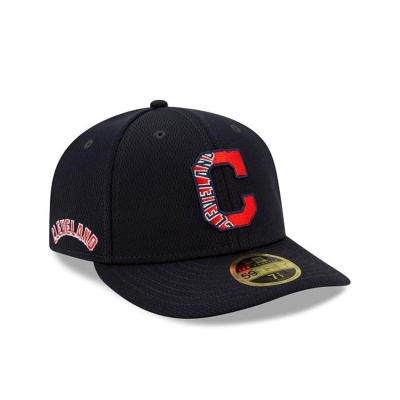 Cleveland Indians Gorra | New Era MLB Batting Practice Low Profile 59fifty Fitted Cap Mexico - Azules